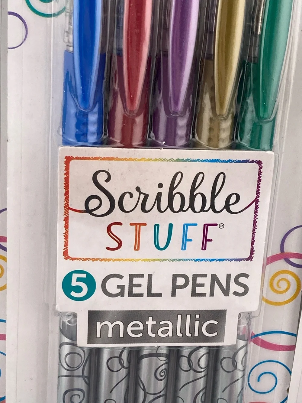 Metallic Gel Pens 5 Packs ~ 5 Pens per Pack